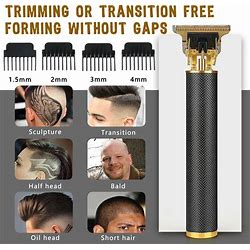 ELEGANT CHOISE Professional Hair Clippers Trimmer Cutting Beard Cordless Barber Shaving Machine, Black