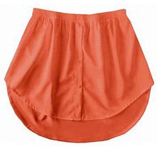 Eguiwyn Dresses For Women 2024 Womens Dresses Fashion Women Versatile Shirt Sweater Skirt Overlay Bottom Half And Plaid Womens Mini Skirts Orange S