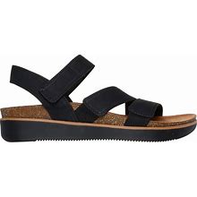 Skechers Women's Lifted Comfort Sandals | Size 8.0 | Black | Synthetic/Textile | Vegan