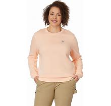 Carhartt Relaxed Fit Midweight French Terry Crew Neck Sweatshirt Women's Clothing Tropical Peach : XS