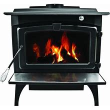 Pleasant Hearth, 2000 Sq. Ft. Wood Burning Stove W/Variable Blower, Heat Output 91000 Btu/Hour, Heating Capability 2200 Ft², Model GWS-1800-B