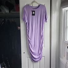 Fashion Nova Dresses | Fashion Nova Size 3X Lavender T-Shirt Dress | Color: Purple | Size: 3X