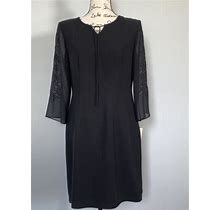 Donna Morgan Petite Embroidered Lined Party Dress Size 10P