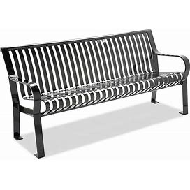 Courtyard Bench With Back - 6' - ULINE - H-3018
