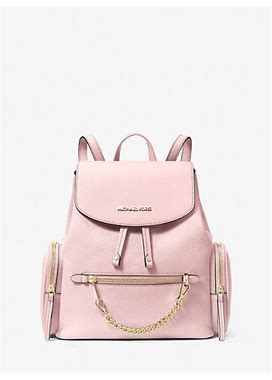 Michael Kors Outlet Jet Set Medium Pebbled Leather Backpack In Pink - One Size By Michael Kors Outlet