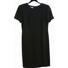 Talbots Dresses | Talbots Crew Neck Professional Shealth Dress | Color: Black | Size: 10