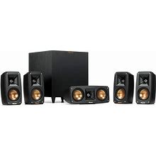 Klipsch Black Reference Theater Pack 5.1 Surround Sound System (Renewed)