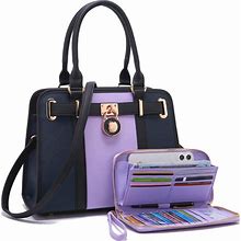 Handbags Sets For Women Shoulder Bags Top Handle Work Satchel Tote Purses Set With Matching Wallet 2Pcs