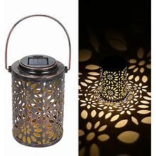 Outdoor Lighting Solar Light Hollowed-Out Solar Powered Lawn Light Hanging Landscape Decoration Lamp For Patio Garden Courtyard Pathway ,