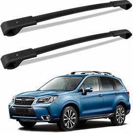 Fengyu Roof Rack Cross Bars Compatible With Subaru Forester 2014-2024 With Raised Side Rails, Aluminum Crossbars Rooftop Cargo Roof Rails Luggage