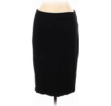 Philosophy Republic Clothing Casual Pencil Skirt Knee Length: Black Print Bottoms - Women's Size 10