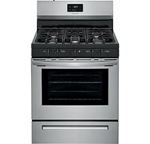 Frigidaire 30 in. 5.0 Cu. Ft. Oven Freestanding Gas Range With 5 Sealed Burners - Stainless Steel, Single Ranges | P.C. Richard & Son
