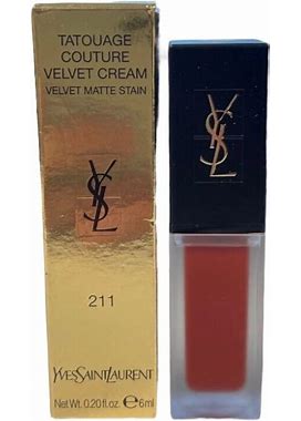 YSL Velvet Cream Velvet Matte Stain-211 Chili Incitement 0.20Fl.Oz/6Ml