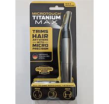 Micro Touch Titanium MAX All In One Personal Trimmer Nose Ears Neck New Improved