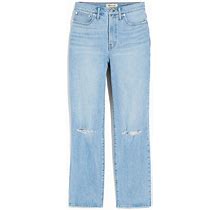 Madewell Women's Brown The Perfect Vintage Straight Leg Jeans In At