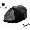 Epoch Multi Patch Plaid Wool Cap Newsboy Cabbie Apple Golf Hat Free