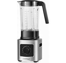 1500W 5-Speed Countertop Smoothie Blender With 5 Presets And 68Oz Tritan Jar-Silver