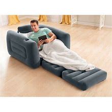 Intex Inflatable Pull Out Sofa Chair Sleeper 26" W/ Built-In Cupholder In Gray | 88 H X 46 W X 26 D In | Wayfair 3996Fbfd0e6455c8df5a468d484a805d