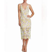 Dress The Population Dresses | Nwt Aurora Floral Dress By Dress The Population In Xs - White & Yellow Floral | Color: White/Yellow | Size: Xs