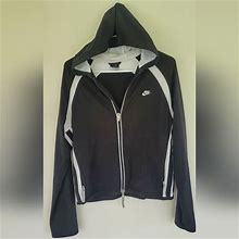 Nike Dri-Fit Black & White Hooded Jacket Size M. Nike. Black. Coats, Jackets & Vests.