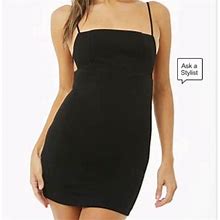 Strappy Mini Dress | Color: Black | Size: S