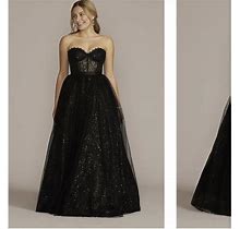 David's Bridal Women's A-Line Dress - Black - XS