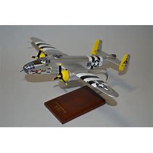 North American B-25 Mitchell "Executive Sweet" Model Hand Carved Mahogany Wood Replica Desktop Display