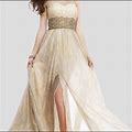 Colors Dress Dresses | {Colors Dress} Iridescent Prom Gown | Color: Cream | Size: 4