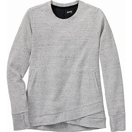 Women's Textured Jacquard Sweatshirt - Gray/Silver - Duluth Trading Company