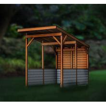 Grillscape/Bbq Shack Or Shelter Downloadable Plans - "The Anaconda" - 8'X14'