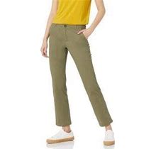 Amazon Essentials Women's Classic Straight-Fit Stretch Twill Chino Pant