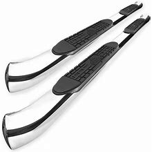 SUPERDRIVE 5'' Curved Oval Running Boards Compatible With 2009-2021 Dodge Ram 1500 2500 3500 Classic Quad Cab Off-Road Step Rails Polished Chrome