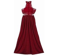 Musuos Crochet Lace Dress, High Waist Pleated Maxi Dress, Wedding Party Dress