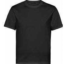 Prada Stretch Cotton T-Shirt, Men, Black, Size M