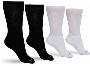 Men's Ultra-Soft Upper Calf Diabetic Socks (4 Pair) Medium (Shoe Size 6-8) / Assorted