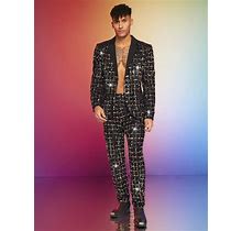 Men's Sequined Two-Piece Suit,S