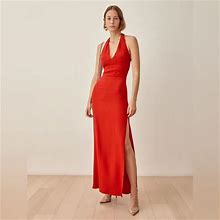 Reformation Dresses | Nwt Reformation Cherry Red Ennis Gown Dress | Color: Red | Size: 10