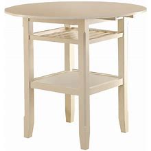 Tartys Counter Height Table, Cream, Ivory, Kitchen & Dining Room Tables, By ACME Furniture