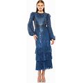 Mac Duggal Women's Midnight 23003 - Jewel Sequin Evening Dress Size 10