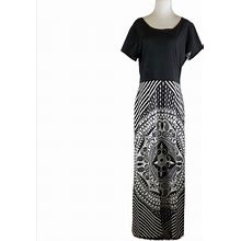 Vintage Dresses | Vintage 70'S Hawaiian Maxi Dress | Color: Black/White | Size: 16