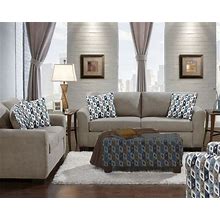 Neo Living Autumn Taupe Microsuede 2Pc Sofa And Loveseat Set