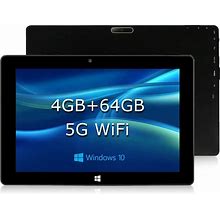 KBJPADS 10 Inch Windows Tablet,4GB RAM 64GB ROM Windows 11 Tablets Computerintel Celeron N4020c,IPS 1280X800 2.8 Ghz, 2MP+5MP Dual Camera, 6000Mah B