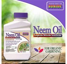 Bonide Neem Oil Concentrate Insect Pesticide For Organic Gardening 16 Ounce