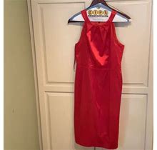 Coast Dresses | Coast Red Satin Sleeveless Dress | Color: Red | Size: 10