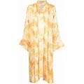 Gardenia Tie-Dye Print Dress Set - Women - Polyester/Elastane - One Size - Yellow