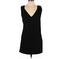 Gap Casual Dress - Mini Plunge Sleeveless: Black Print Dresses - Women's Size 0