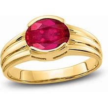 Jared The Galleria Of Jewelry Natural Ruby Ring 14K Yellow Gold