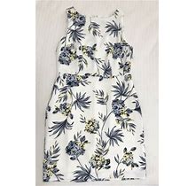 Ann Taylor Womens Sleeveless Dress Floral Sheath Lined Size 10 Petite