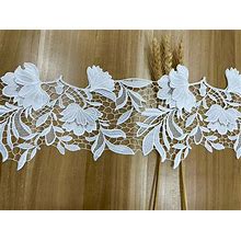 Exquisite Lace Trim 3D Handmade Floral Embroidery The Latest High Quality Trimming For Clothes By Yard