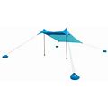 Ozark Trail 6.8 ft. X 6.7 ft. Blue Quick-Set Portable Sun Shade Beach Tent, With UPF 50+ Protection